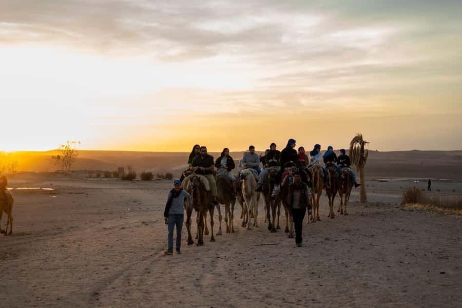 From Marrakech: Agafay Desert Quad Biking with Dinner & Show - Berber tea before the evening meal