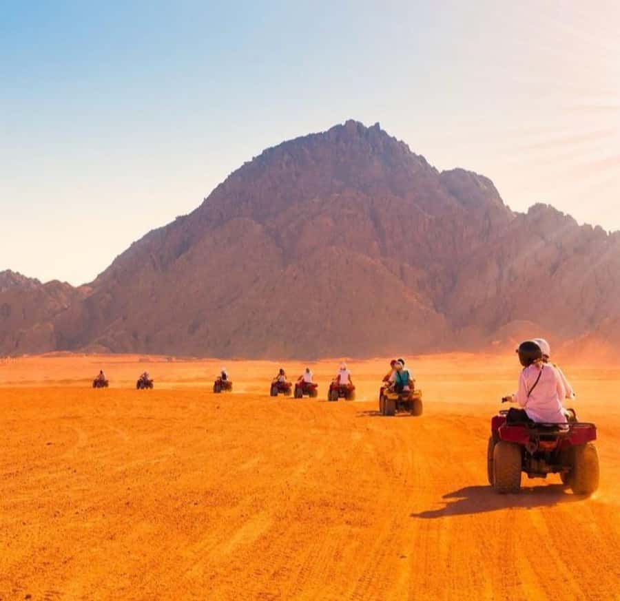 From Marrakech: Agafay Desert Quad Biking with Dinner & Show - Dinner under a nomadic tent