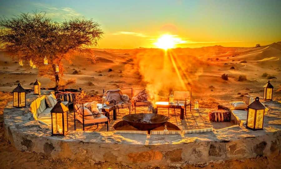 From Marrakech : Agafay Desert Sunset Dinner with Camel Ride - A 20-Minute Camel Ride at Sunset