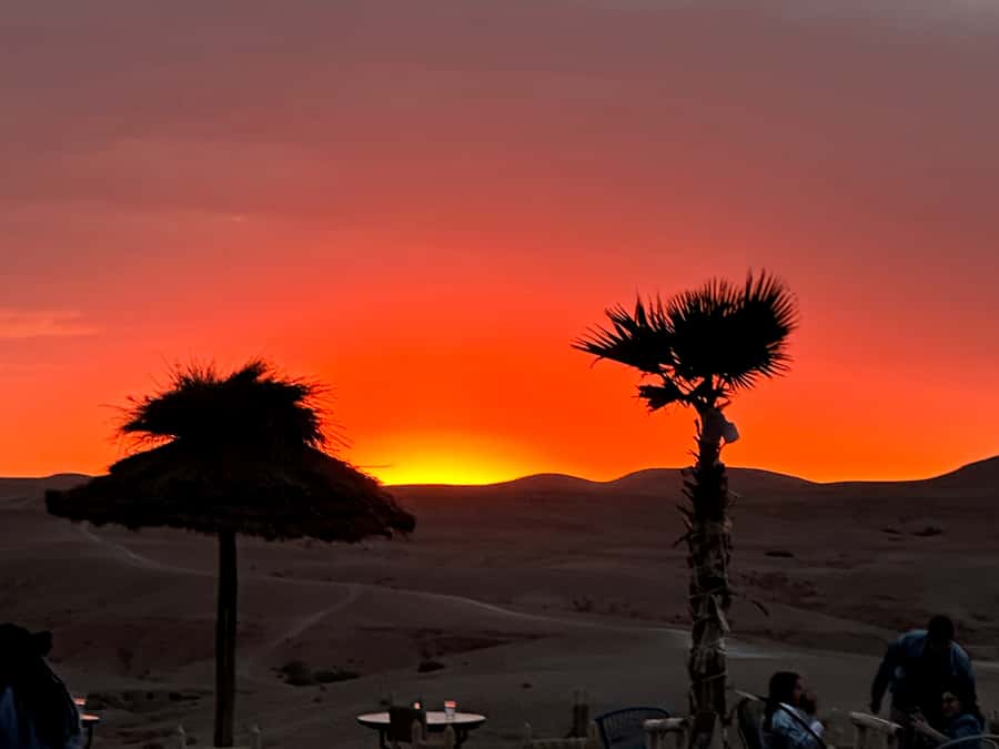 From Marrakech: Agafay Desert Sunset, Quad Biking, & Dinner - Ahwach music and the fire show
