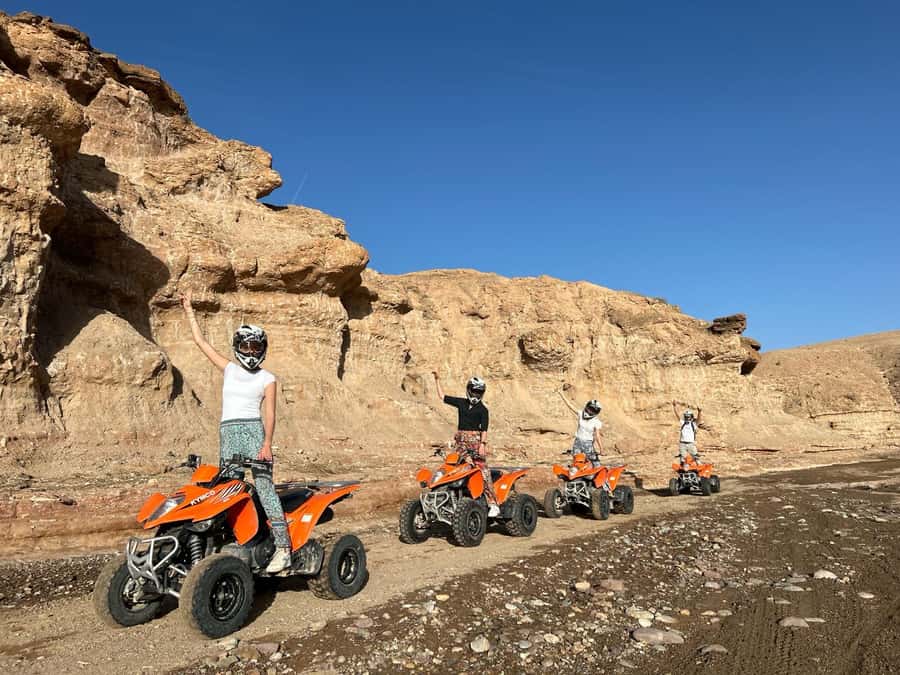 From Marrakech: ATV Quad Bike Tour in Agafay Desert - Getting ready: helmets, goggles, and a short lesson
