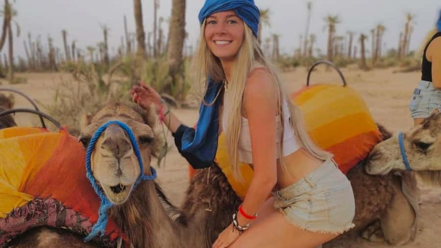 From Marrakech: Camel ride in the oasis palmeraie Grove - A one-hour camel ride among palms and orange trees