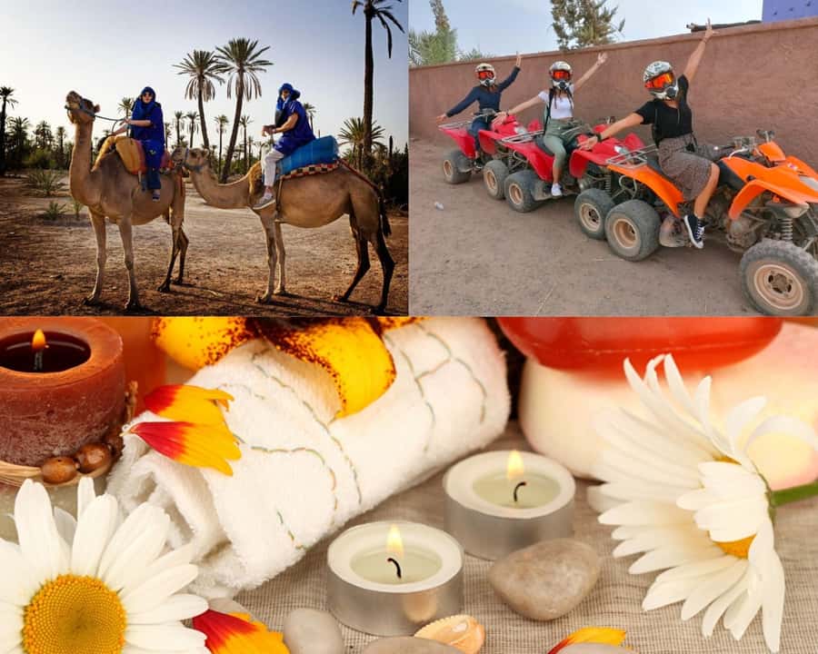 From Marrakech: Camel Ride, Quad Bike & Spa Full-Day Trip - Leaving Marrakech for the Palmeraie