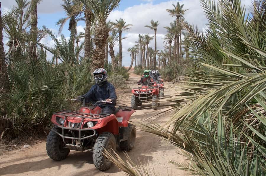 From Marrakech: Camel Ride, Quad Bike & Spa Full-Day Trip - Quad Biking Through the Palmeraie