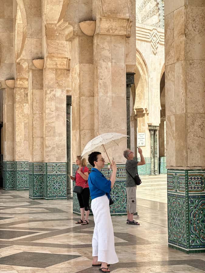 From Marrakech: Casablanca Day Trip by van - The road from Marrakech, with a useful breakfast stop