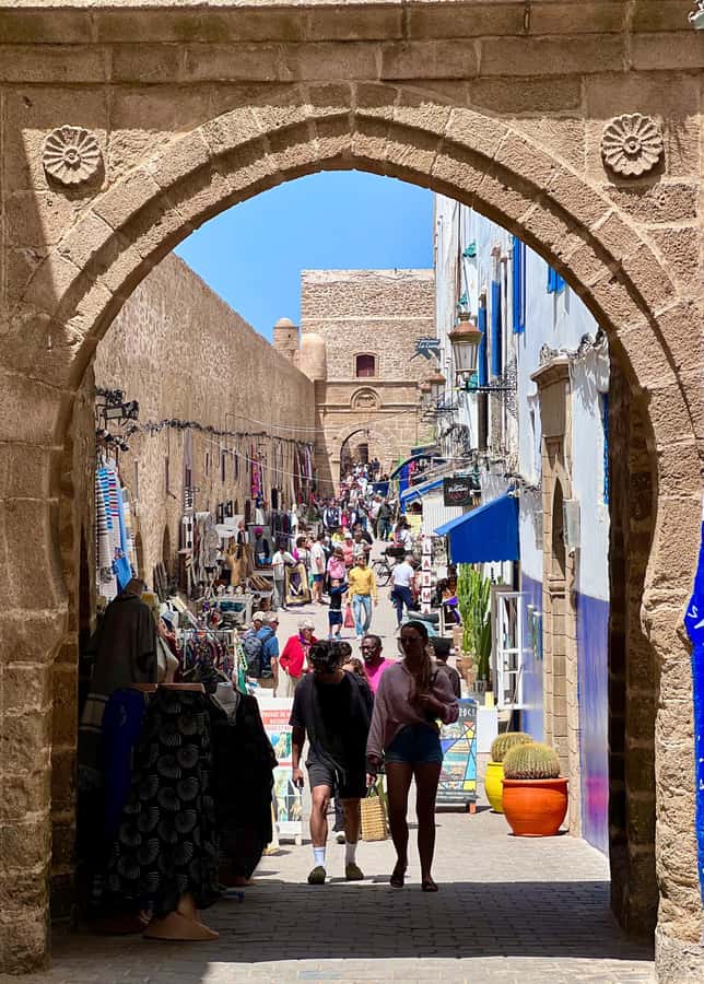 From Marrakech: Day Trip to Essaouira with Transfers - Entering the medina and its blue-and-white streets