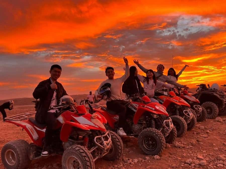 From Marrakech: Dinner show in Agafay Desert & Sunset Quad - The argan oil stop and a cup of tea