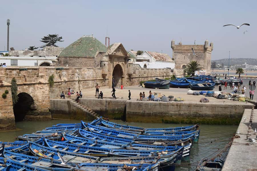 From Marrakech: Essaouira Coastal Escape with Lunch - Skala ramparts and the Atlantic view