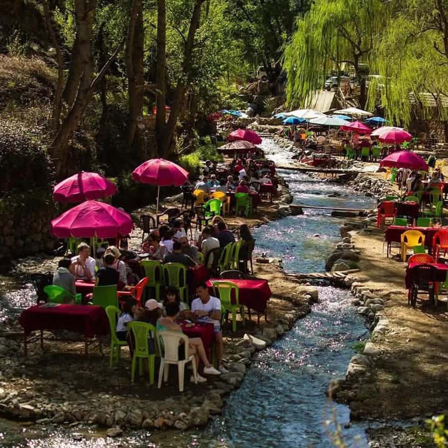 From Marrakech: Half-Day Tour to Atlas Mountains & Ourika - Choosing the waterfall walk or riverside café