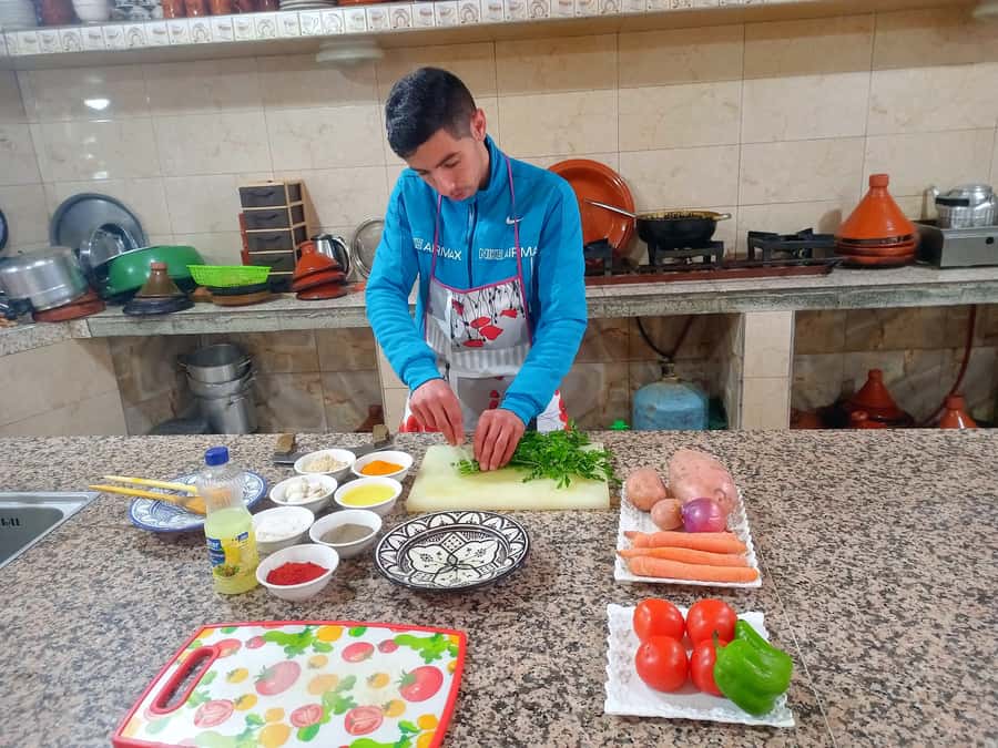 From Marrakech: High Atlas Berber Cooking Class - A tea stop and the argan cooperative