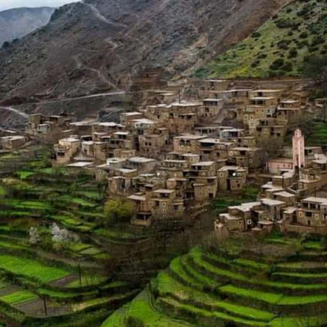 From Marrakech: Imlil Village and Kik Plateau Day Trip - Lalla Takerkoust Lake and the road across the Haouz plain