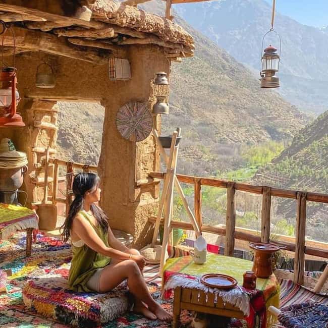 From Marrakech: Imlil Village and Kik Plateau Day Trip - Mint tea and family life at Aguergour