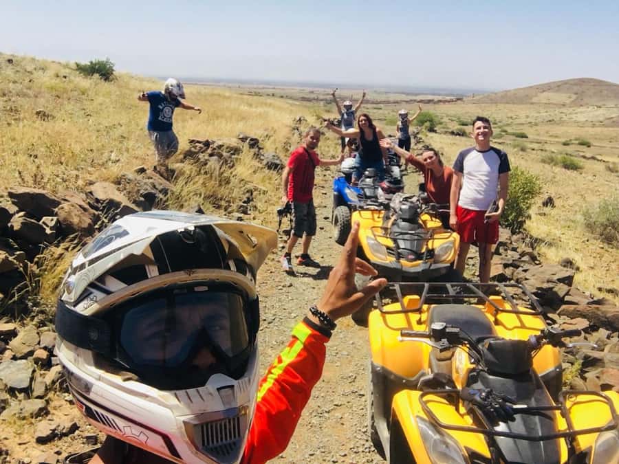 From: Marrakech: Lalla Takerkoust Lake Quad Bike Experience - Your first stop: a safety briefing and quad-bike handover