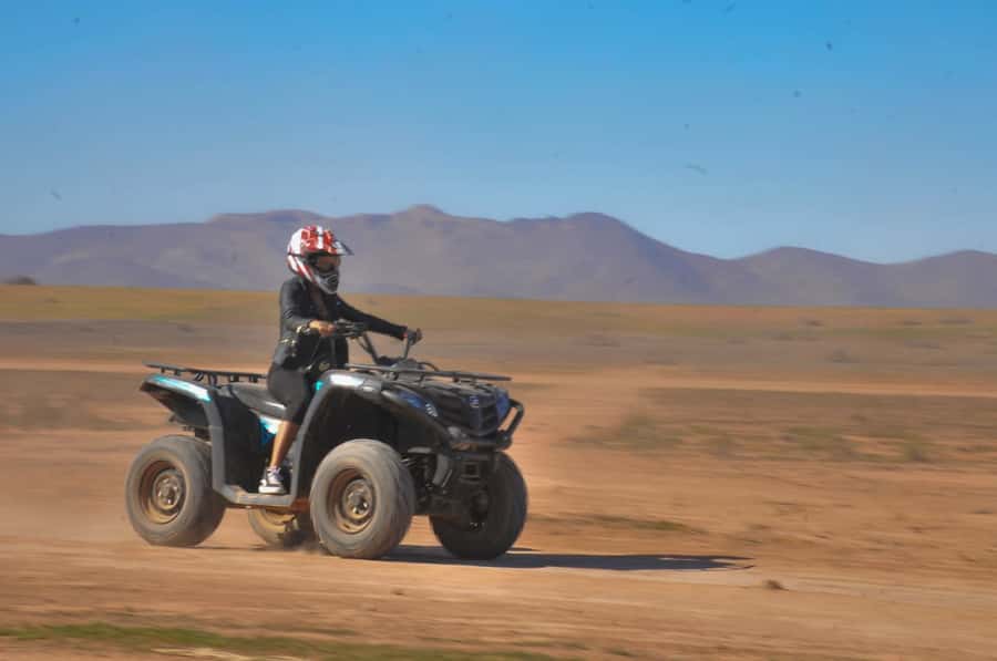 From: Marrakech: Lalla Takerkoust Lake Quad Bike Experience - The Atlas oasis, wadis, and fresh mountain air