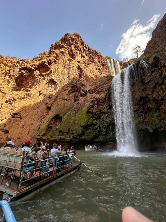 From Marrakech:Ouzoud Waterfalls Day Trip with Boat Tour - Lunch above the waterfall