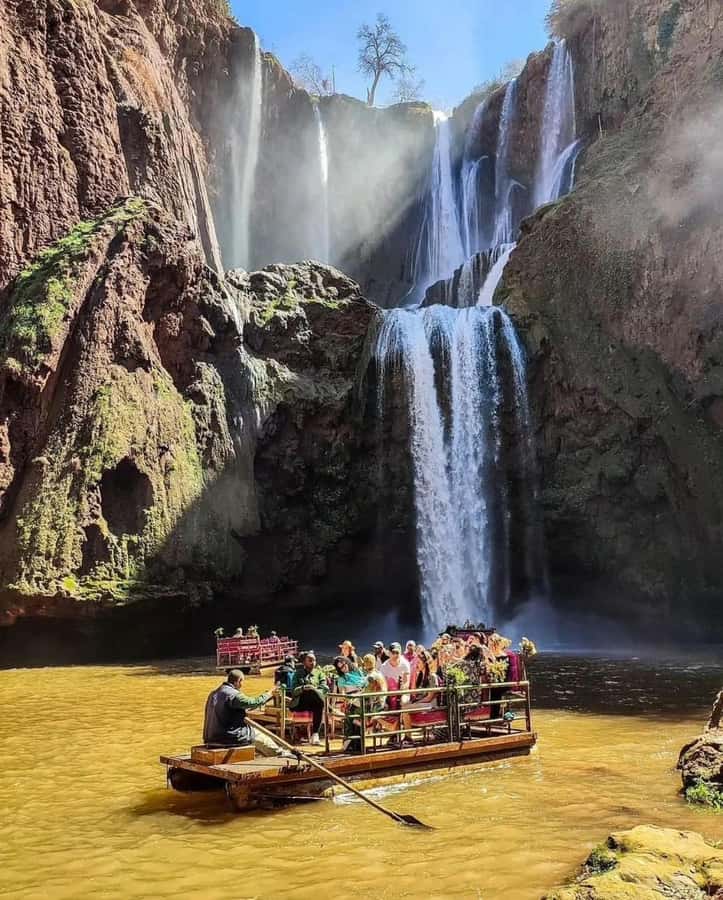From Marrakech:Ouzoud Waterfalls Day Trip with Boat Tour - Monkeys, local stalls, and the tourist side of Ouzoud
