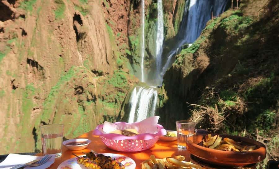 From Marrakech: Ouzoud Waterfalls Guided Hike and Boat Trip - The short boat ride below the falls