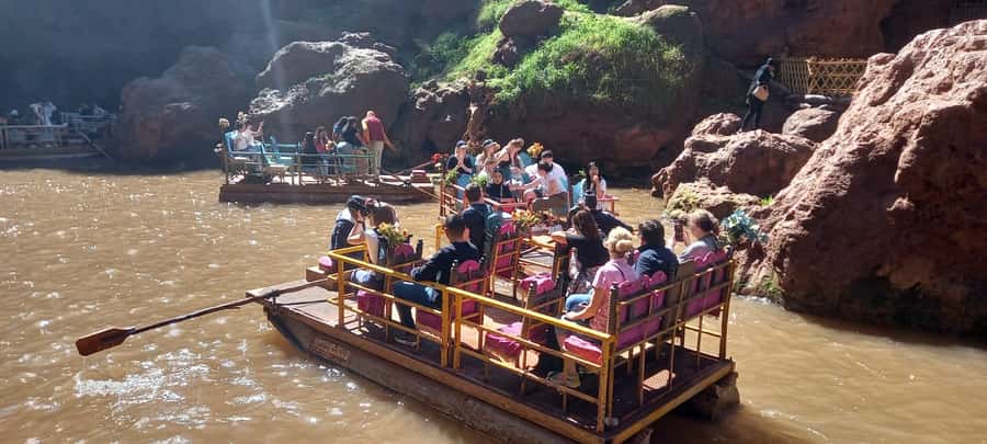 From Marrakech: Ouzoud Waterfalls Guided Tour and Boat Trip - The boat ride at the foot of the falls