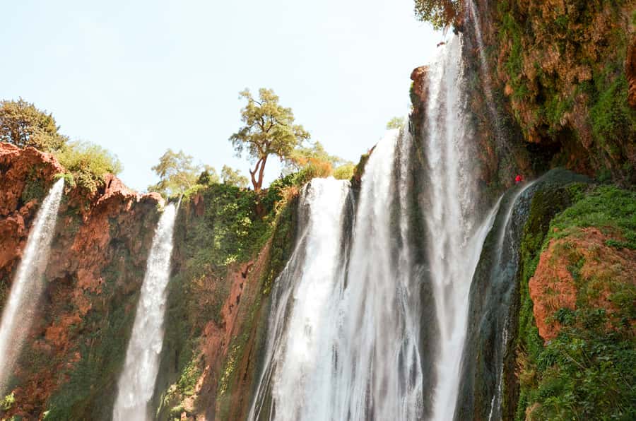 From Marrakech: Ouzoud Waterfalls Guided Tour & Boat Ride - Swimming, lunch, and the view from the restaurant