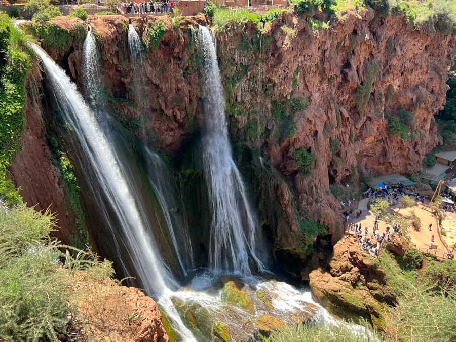 From Marrakech: Ouzoud Waterfalls Local Guided and Boat Ride - Getting close to the water by boat