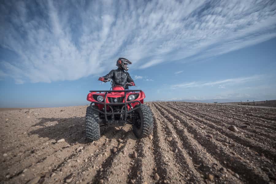 From Marrakech: Premium Agafay Desert Half-Day Quad Biking - Leaving Marrakech for Agafay’s rocky open country