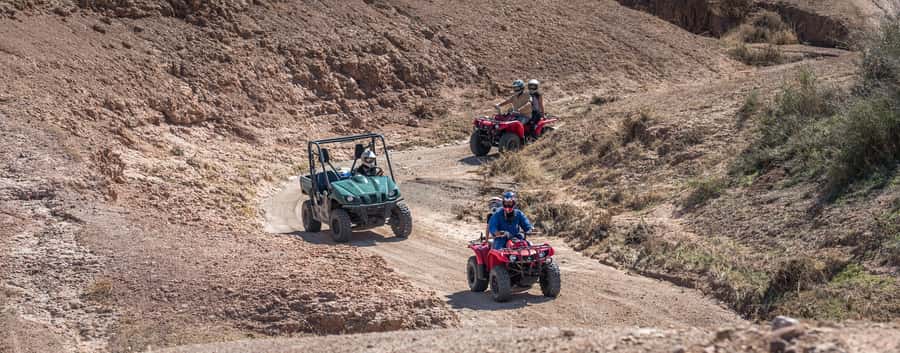 From Marrakech: Premium Agafay Desert Half-Day Quad Biking - Two hours of riding through hills and dry riverbeds