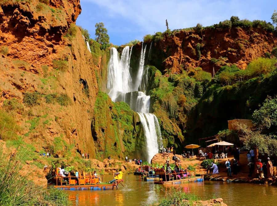 From Marrakech: Private Ouzoud Falls & Boat Ride Day Trip - The optional boat ride at the foot of the falls