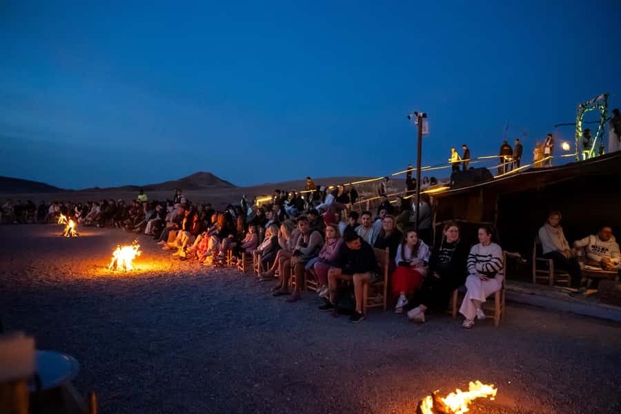 From Marrakech: Sunset Desert Tour with Camel Ride & Dinner - Sunset over the desert hills