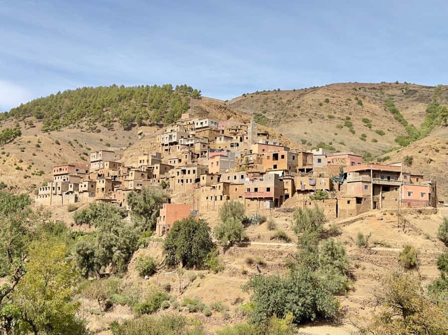 From Marrakesh: Private Atlas Mountains Day Trip {5-Valleys} - Walking to the Ourika waterfalls