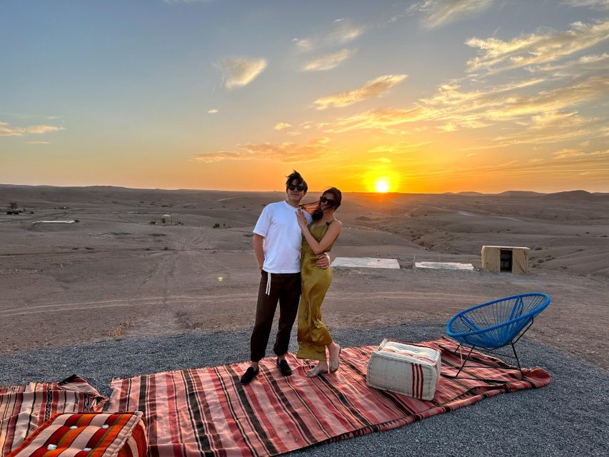 From Marrakesh: Sunset Dinner in Agafay at Berber Camp - Stars, swimming, and optional add-ons