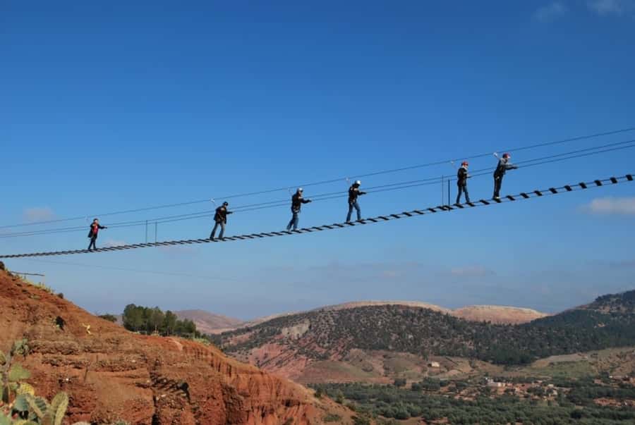 From Marrakesh: Zip-Line & Hike in the Atlas Mountains - Argan oil, fresh bread, and Moroccan tea