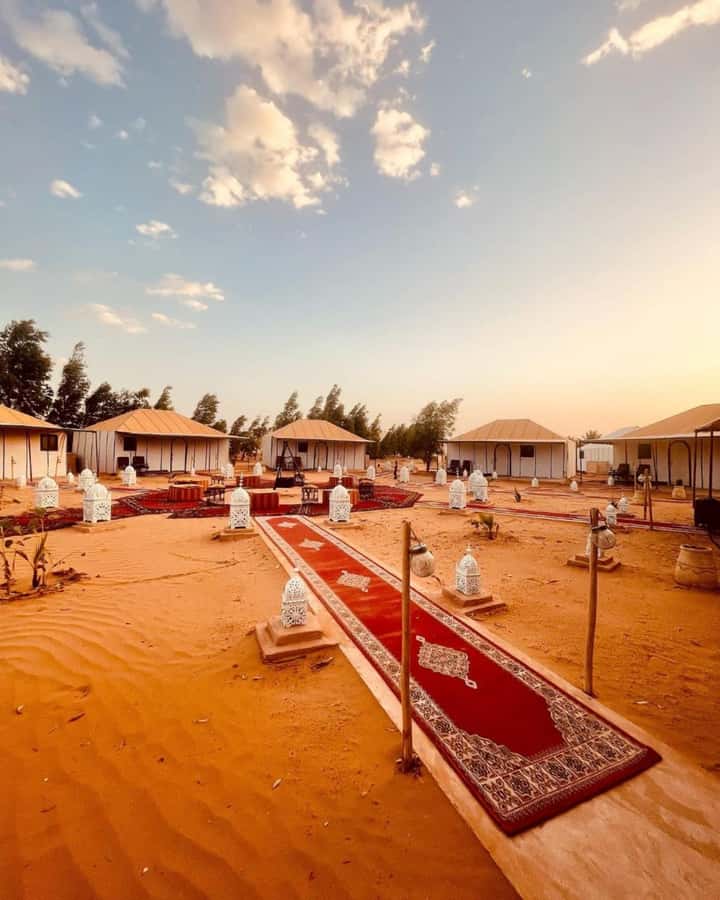 From Merzouga: Overnight Camel Trek over Erg Chebbi Dunes - A classic Sahara night without a long tour