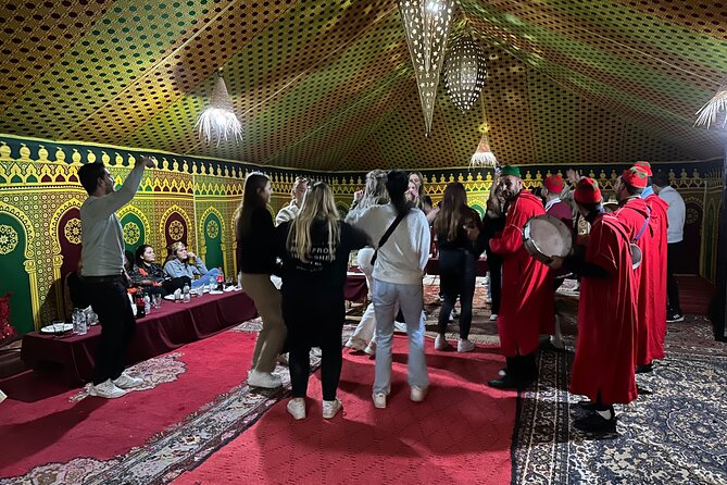 Full Package Agafay Desert, Quad Bike, Camel Ride and Dinner show - Music, fire, and the evening atmosphere
