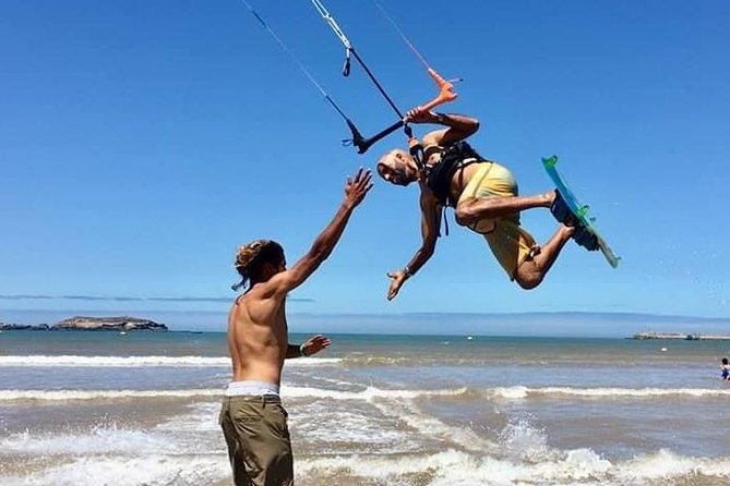 Group Kitesurfing lesson with a Local in Essaouira Morocco - Body dragging and relaunching in the water