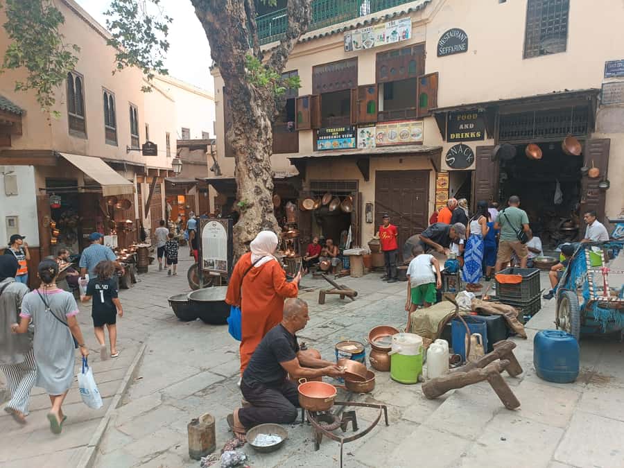 Half day guided tour in Fes Medina - Nejjarin, Seffarin, and the working medina