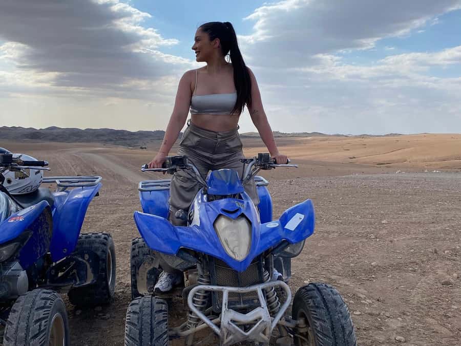 Half day Quad biking at Agafay Desert - Riding across Agafay’s dirt tracks