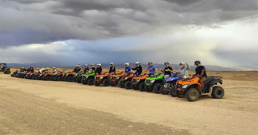 Half day Quad biking at Agafay Desert - Getting ready for the two-hour quad ride