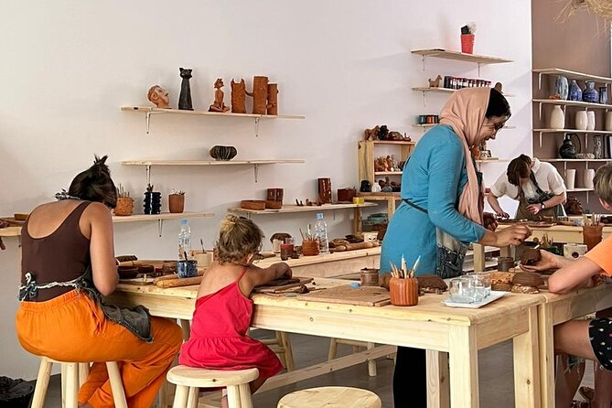 Lamsaty Pottery Workshop with Moroccan Tea - Your turn at the pottery wheel