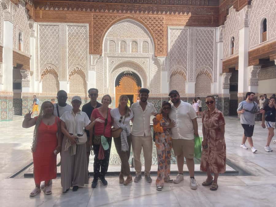 Marrakech: 3-Hour Monuments, Souks & Old Medina Walking Tour - Ben Youssef Madrasa and its fine detail