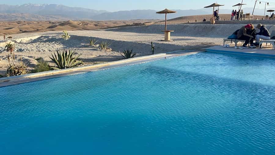Marrakech: A magical trip to Agafay with lunch and pool - The desert camp pool