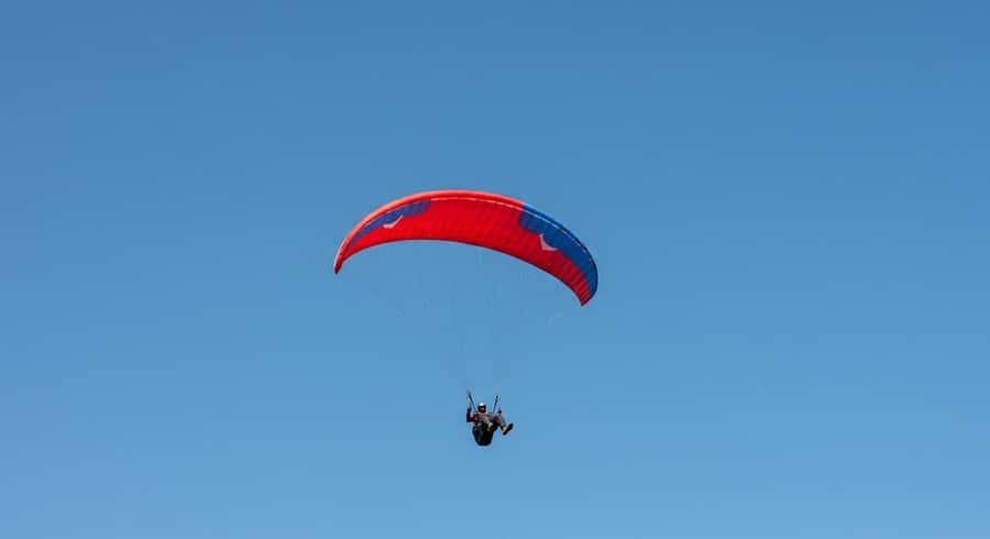 Marrakech Adventure: Paragliding, Camel Ride & Breakfast - Taking flight above the Kik Plateau
