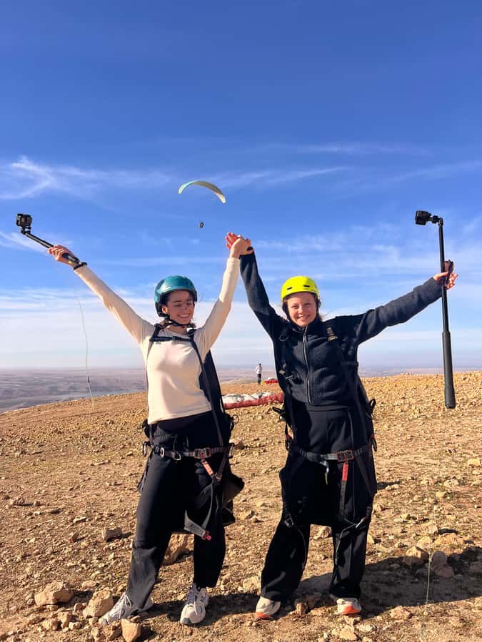 Marrakech Adventure: Paragliding, Camel Ride & Breakfast - Trading mountain air for Agafay’s rocky desert