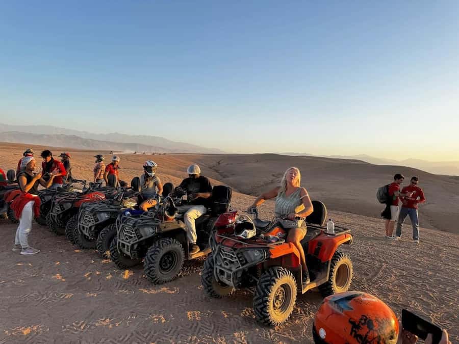 Marrakech: Agafay Desert Camel, Quad Bike & Dinner Show - Leaving Marrakech for the Agafay Desert