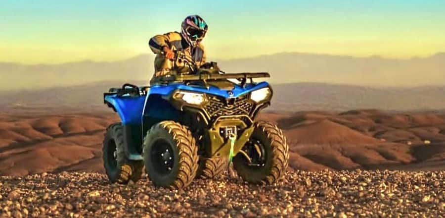 Marrakech: Agafay Desert Camel, Quad Bike & Dinner Show - The Agafay setting: rocky hills instead of Sahara dunes