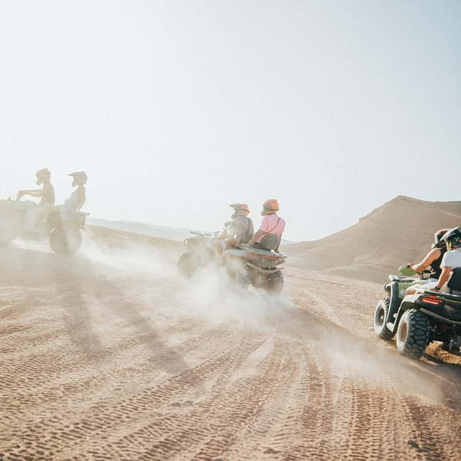 Marrakech: Agafay Desert Camel Ride & Quad with Dinner Show - Forty minutes of quad biking and desert dust