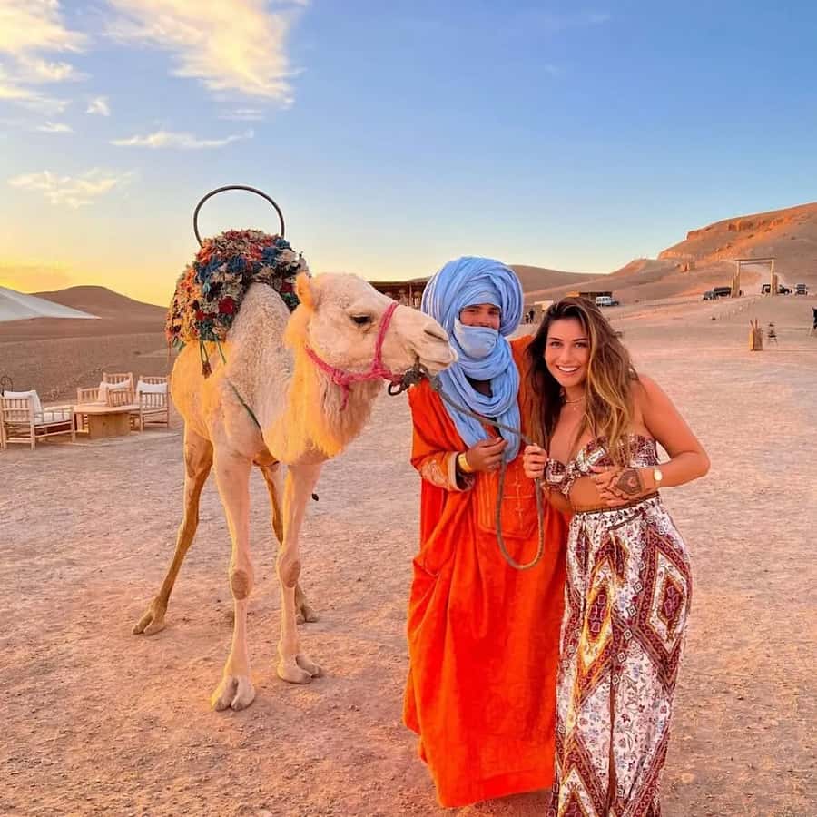 Marrakech: Agafay desert camel ride with dinner & spectacle - Agafay gives you desert scenery without an overnight stay