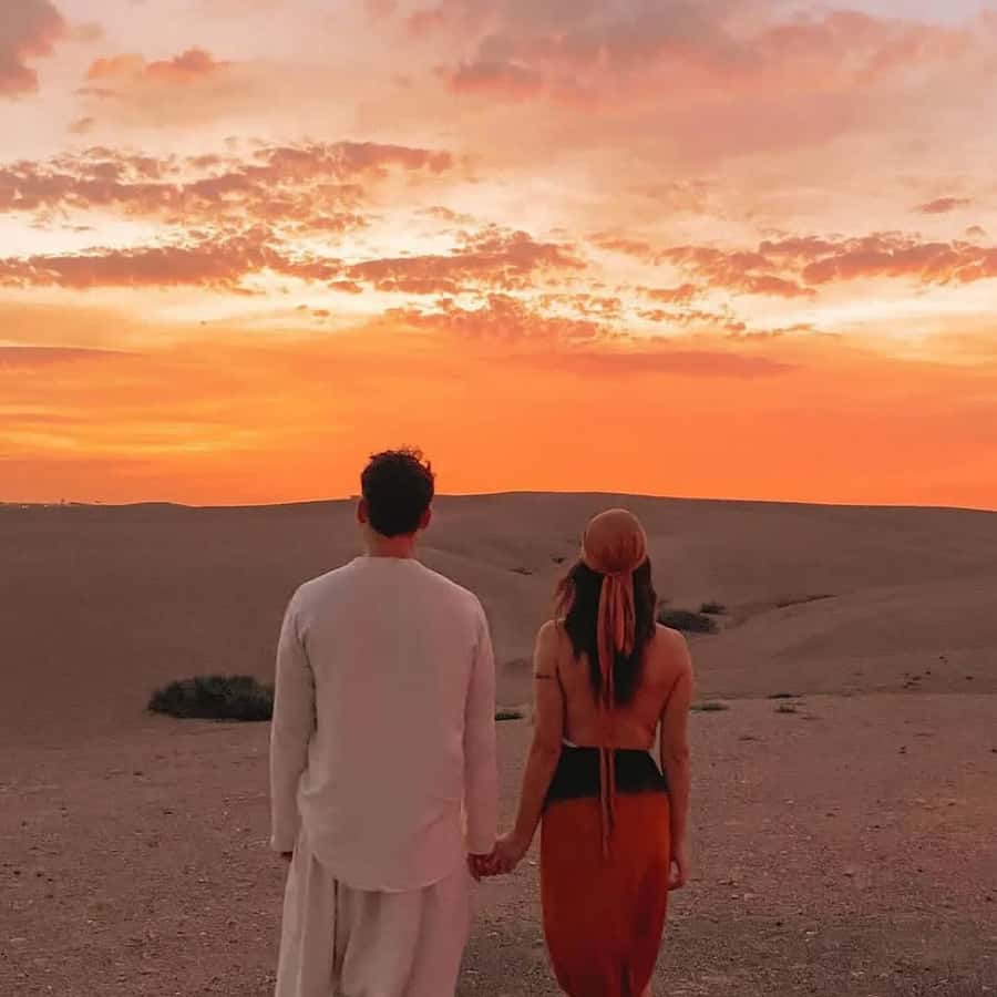 Marrakech: Agafay desert camel ride with dinner & spectacle - Mint tea sets the tone at the desert camp