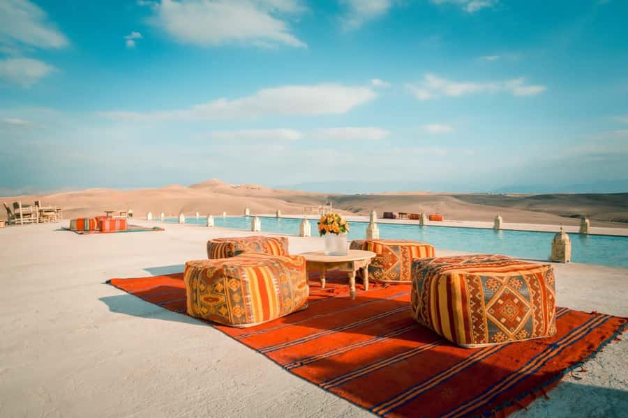 Marrakech: Agafay Desert Dinner and Sunset Camel Ride Trip - Pickup from Marrakech keeps the evening simple