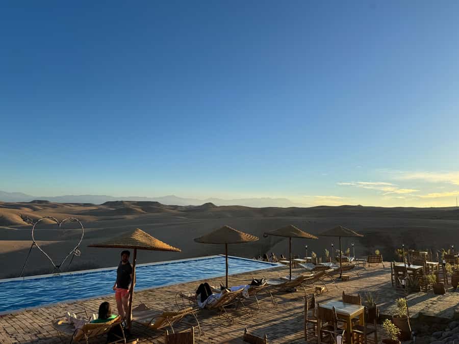 Marrakech: Agafay Desert Escape with Swimming Pool and Lunch - Practical timing, cancellation, and language support