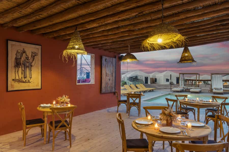 Marrakech: Agafay Desert Inara Camp Pool Day Pass w/ Dinner - Choosing an activity after dinner